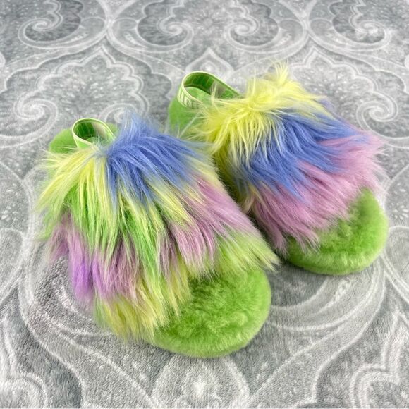 Womens Ugg Fluff Yeah Tie Dye - Picture 1 of 4